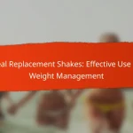 Meal Replacement Shakes: Effective Use for Weight Management