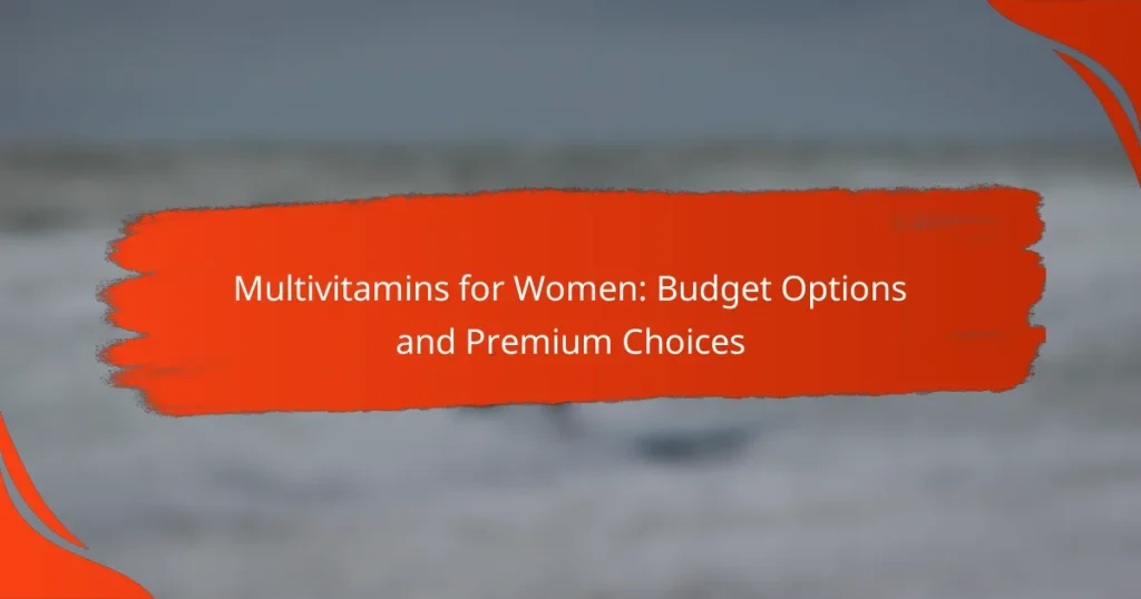 Multivitamins for Women: Budget Options and Premium Choices